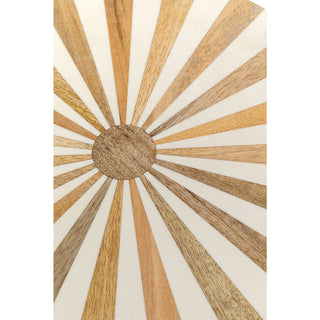 Side Table Domero Cirque Gold White Ø40cm - DEKOR