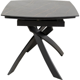 Extension Table Twist Black 120(30+30)x90cm - DEKOR