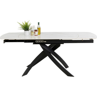 Extension Table Twist Onyx 120(30+30)x90cm - DEKOR