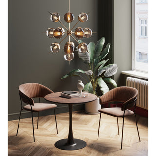 Table Schickeria Walnut Black Ø80cm - DEKOR