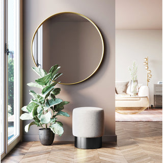 Stool Cherry Cream Black Ø36cm KARE MIAMI