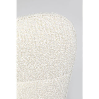 Swivel Armchair Oscar Boucle Cream - DEKOR