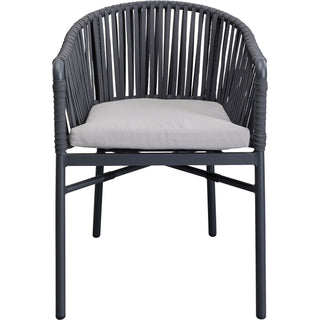 Chair with Armrest Santanyi Dark Grey KARE MIAMI