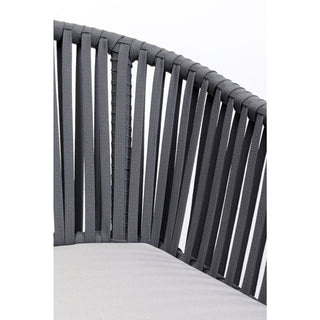 Chair with Armrest Santanyi Dark Grey KARE MIAMI