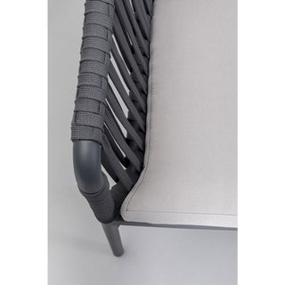 Chair with Armrest Santanyi Dark Grey KARE MIAMI