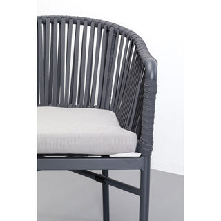 Chair with Armrest Santanyi Dark Grey KARE MIAMI