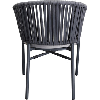 Chair with Armrest Santanyi Dark Grey KARE MIAMI