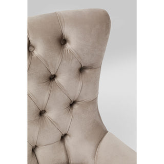 Swivel Armchair Bellissima Velvet Beige KARE MIAMI