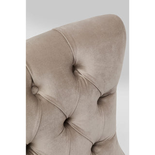 Swivel Armchair Bellissima Velvet Beige KARE MIAMI