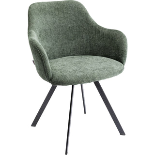 Swivel Armchair Lady Loco Coco Green - DEKOR
