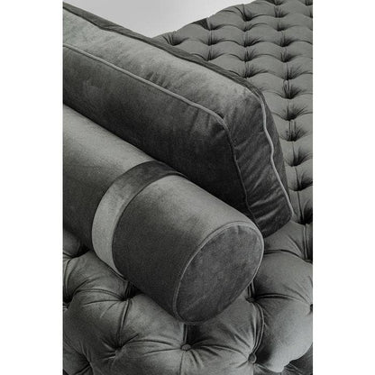 Lounger Bottone Velvet Grey - JULIA VENCE STORE