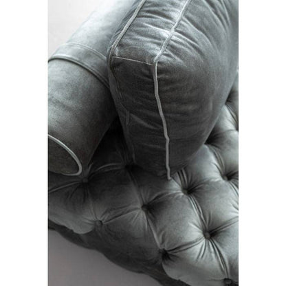 Lounger Bottone Velvet Grey - JULIA VENCE STORE