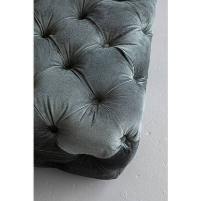 Lounger Bottone Velvet Grey - JULIA VENCE STORE
