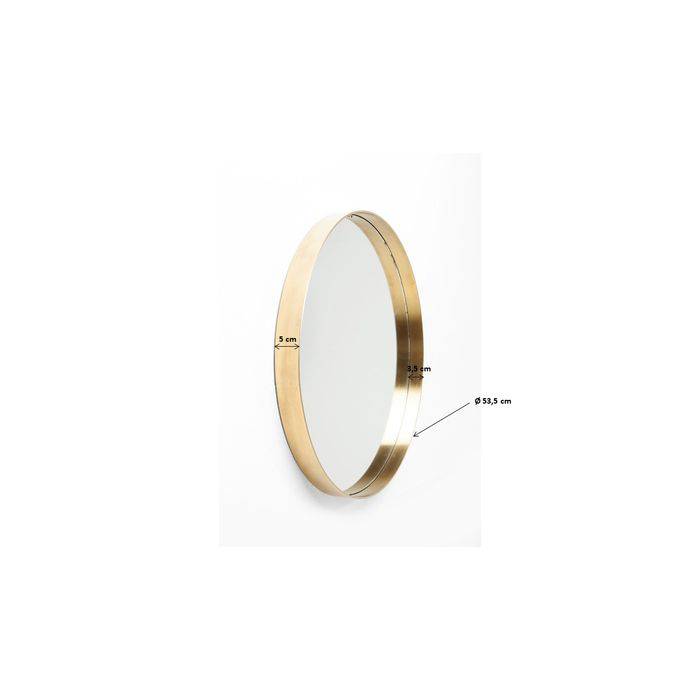 Mirror Curve MO Brass Ø60cm - JULIA VENCE STORE
