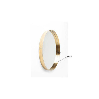 Mirror Curve MO Brass Ø60cm - JULIA VENCE STORE