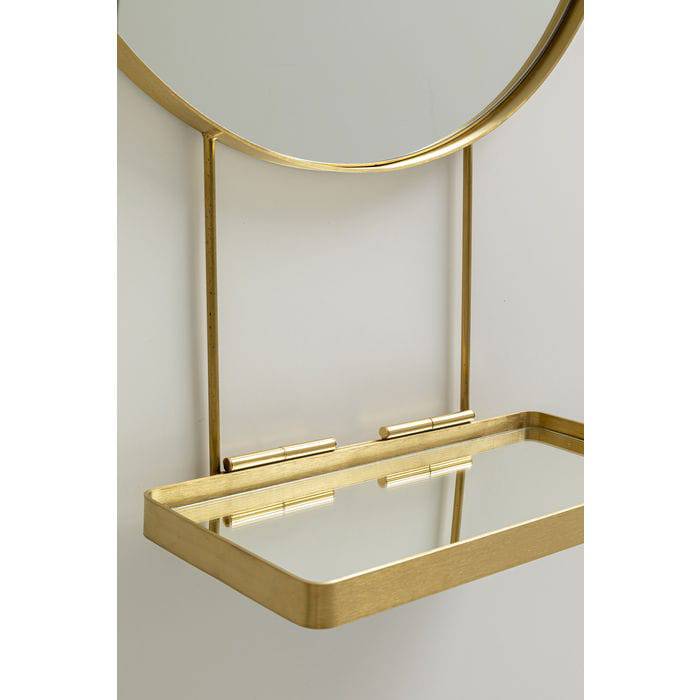 Mirror With Shelf Curve Art ‚àö√≤60 - JULIA VENCE STORE