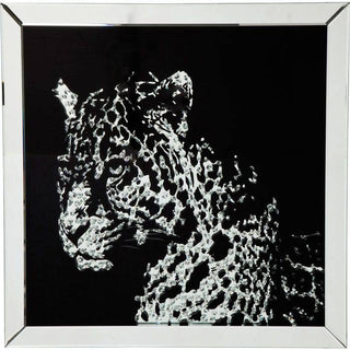 Picture Frame Mirror Leopard 80x80cm - JULIA VENCE STORE