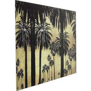 Picture Glass Metallic Palms 120x180cm - JULIA VENCE STORE