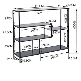 Shelf Loft Black 100x115 - JULIA VENCE STORE