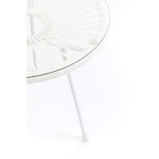 Side Table Acapulco White - JULIA VENCE STORE