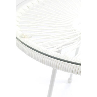 Side Table Acapulco White - JULIA VENCE STORE