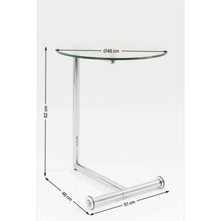 Side Table Easy Living Clear Ø46cm - JULIA VENCE STORE