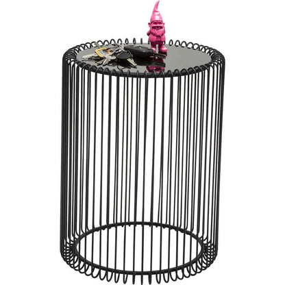 Side Table Wire Black (2/Set) Ø44cm - JULIA VENCE STORE