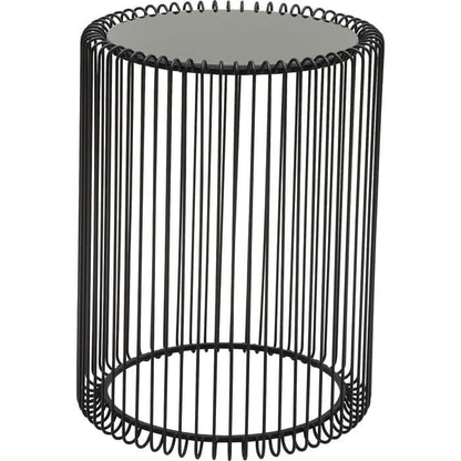 Side Table Wire Black (2/Set) Ø44cm - JULIA VENCE STORE