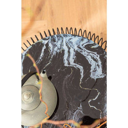 Side Table Wire Marble Glass Black (2/Set) ‚àö√≤44cm - JULIA VENCE STORE