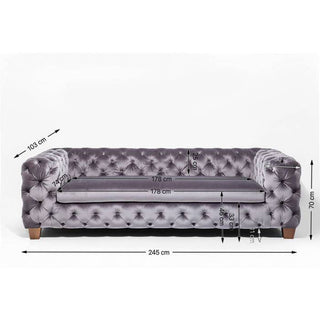 Sofa Desire 3-Seater Vintage Eco - JULIA VENCE STORE