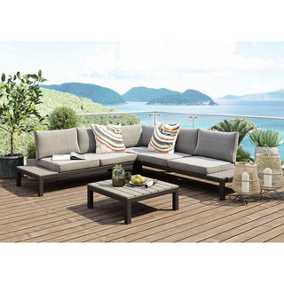 Sofa Set Holiday Black (4-Pieces) - JULIA VENCE STORE
