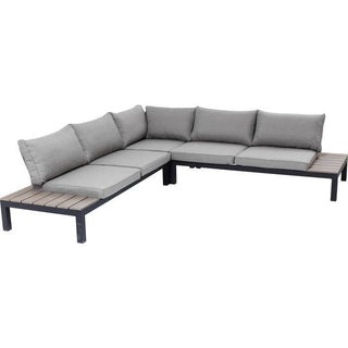 Sofa Set Holiday Black (4-Pieces) - JULIA VENCE STORE