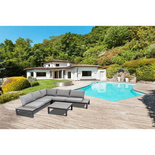 Sofa Set Holiday Black (4-Pieces) - JULIA VENCE STORE