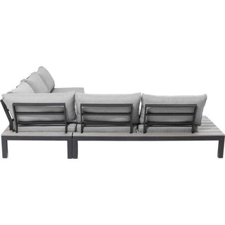Sofa Set Holiday Black (4-Pieces) - JULIA VENCE STORE