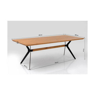 Table Downtown Walnut 220x100cm - DEKOR
