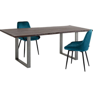 Dark Crude Steel Table