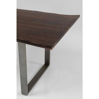 Dark Crude Steel Table