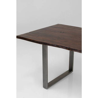 Dark Crude Steel Table