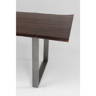 Dark Crude Steel Table