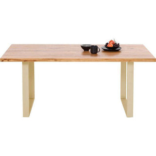 Table Jackie Oak Brass 160x80 - JULIA VENCE STORE