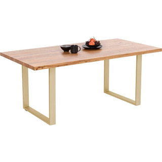 Table Jackie Oak Brass 160x80 - JULIA VENCE STORE