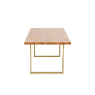Table Jackie Oak Brass 160x80 - JULIA VENCE STORE